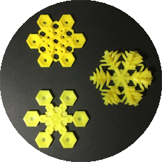 Snowflake 3D models made for michelle quinn